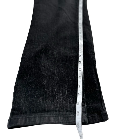 CLEO Petites Black Denim Straight Leg Stretch Jeans Size 12 - Picture 9 of 12